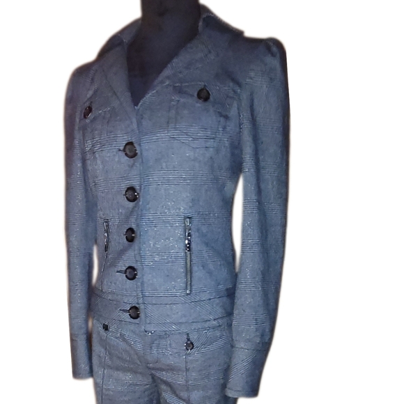 Retro 2-piece Pant Suit M vintage RARE - Picture 7 of 13